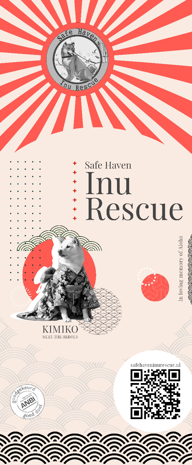 Poster van Kimiko voor Safe Haven Inu Rescue