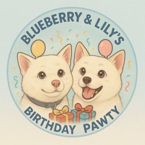 Blueberry & Lily's Birthday Pawty! 